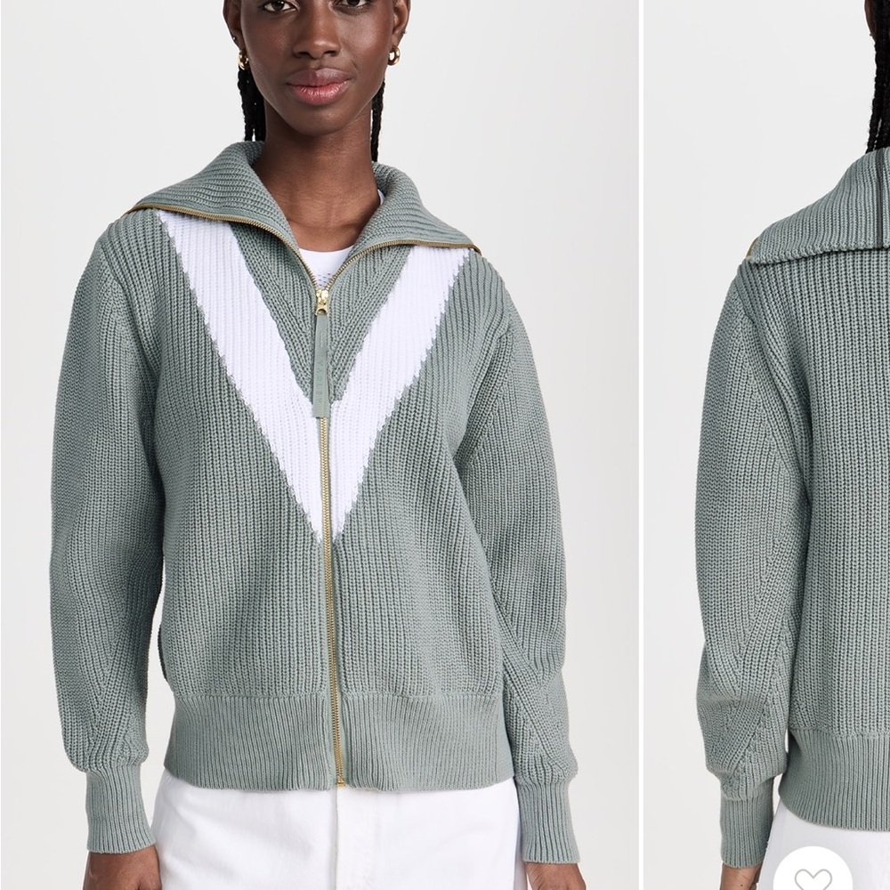 Varley Ada Zip Through Knit Sweater